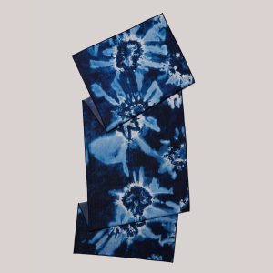 Tie-Dye Denim Table Runner