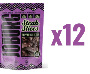 Pepper Crusted Steak Slices - (12 Pack)